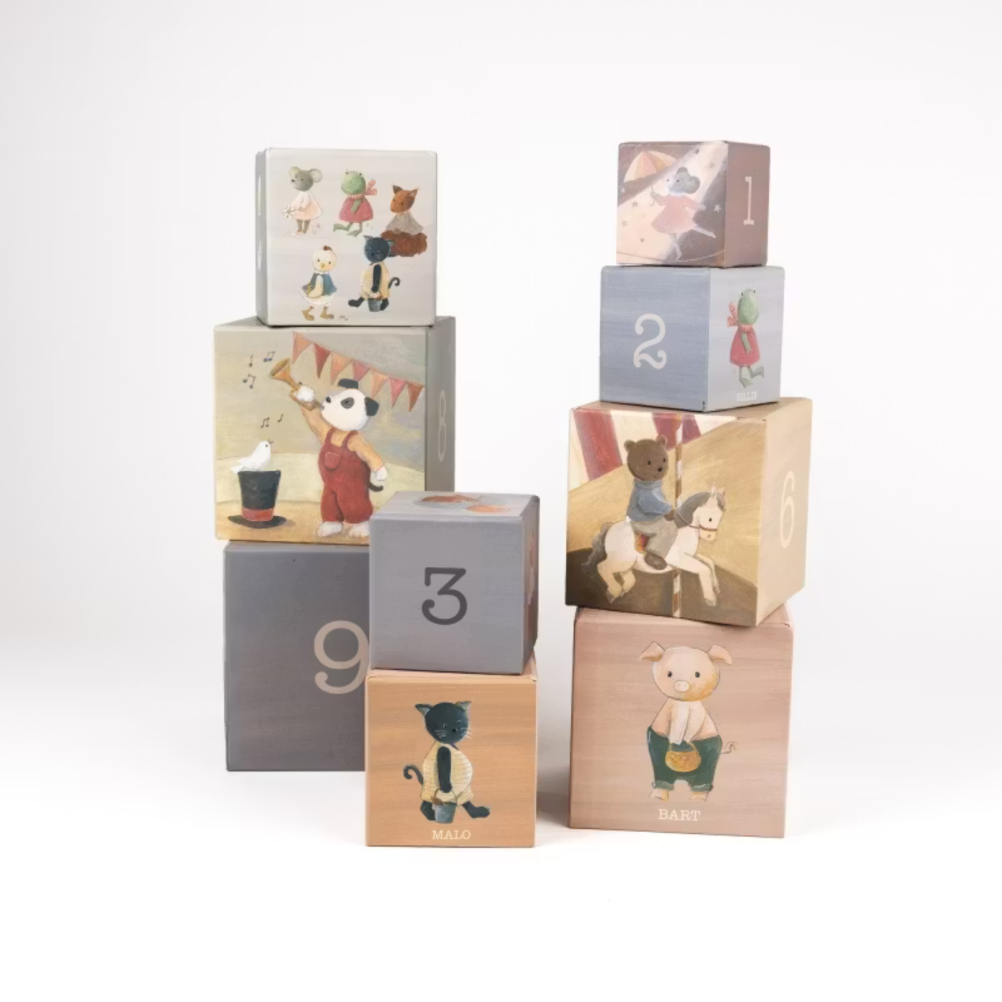 Stapeltorn i trä – 1–10 Kompisgäng – Egmont Toys