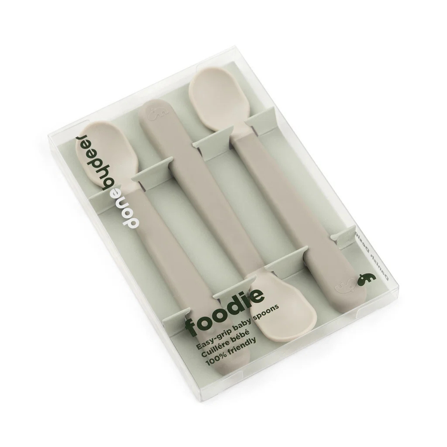 Foodie Easy-Grip Babyskedar 3-pack Sand – Done by Deer