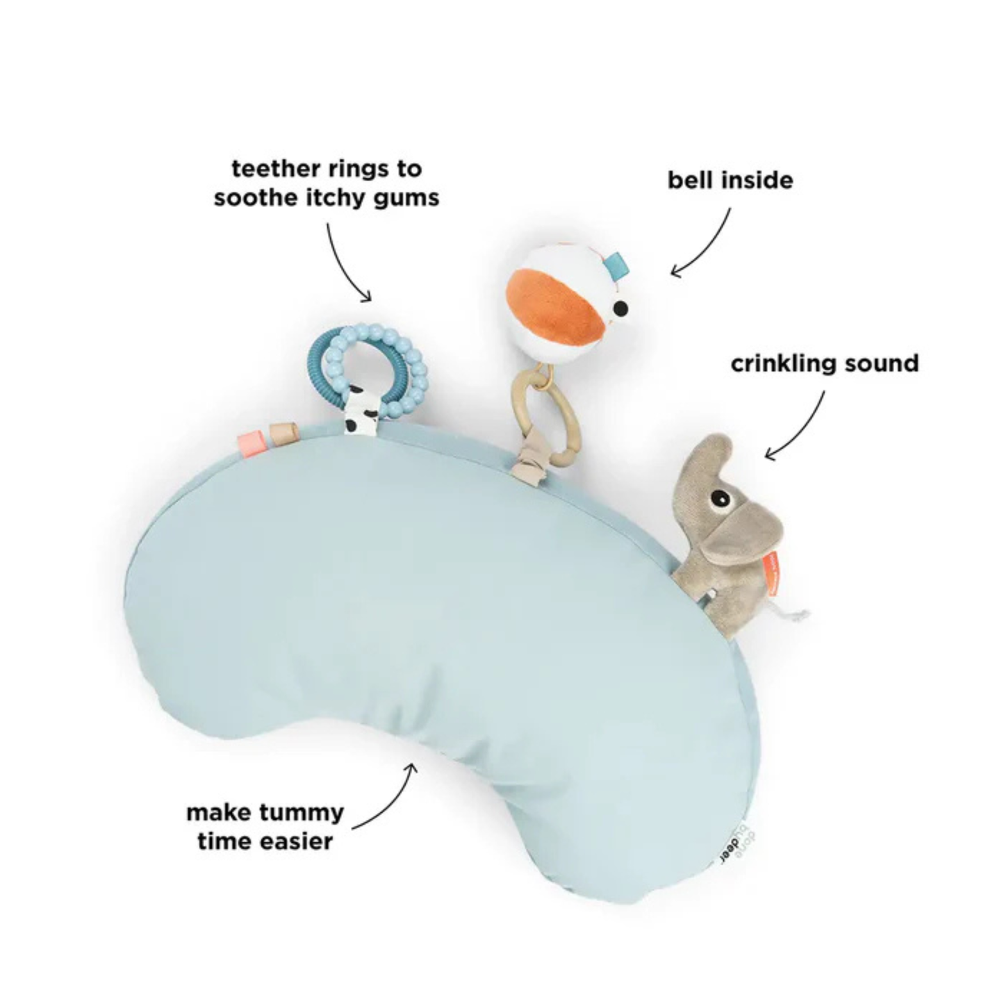 Tummy Time Aktivitetskudde Playground Blue – Done by Deer