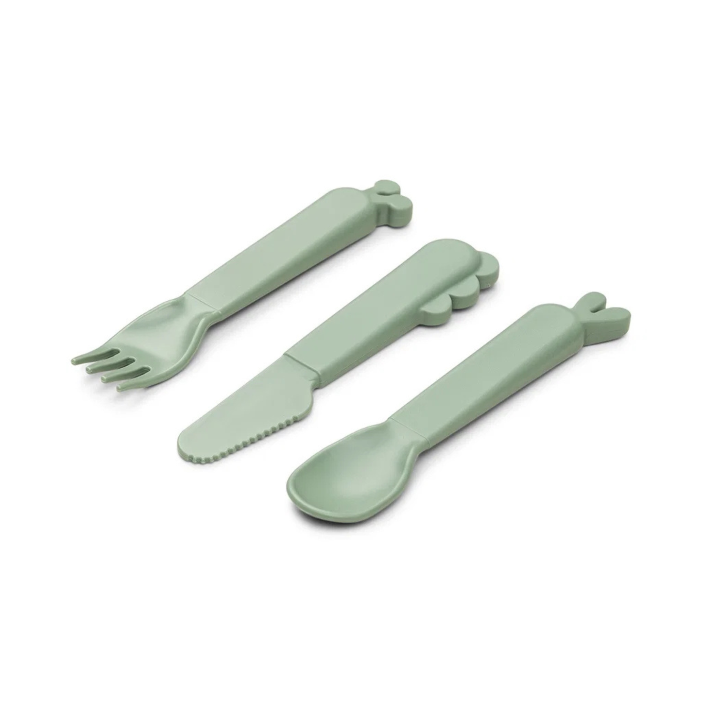Kiddish Cutlery Set Deer Friends Grön – Done by Deer