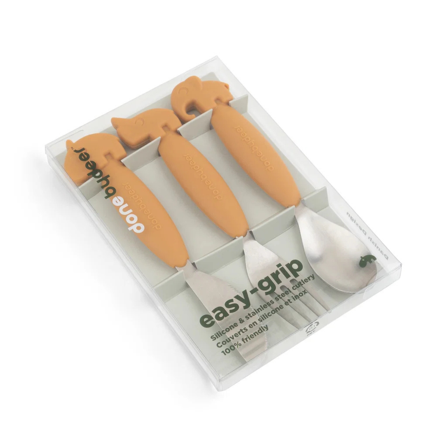 Easy-Grip Bestickset Deer Friends Orange – Done by Deer