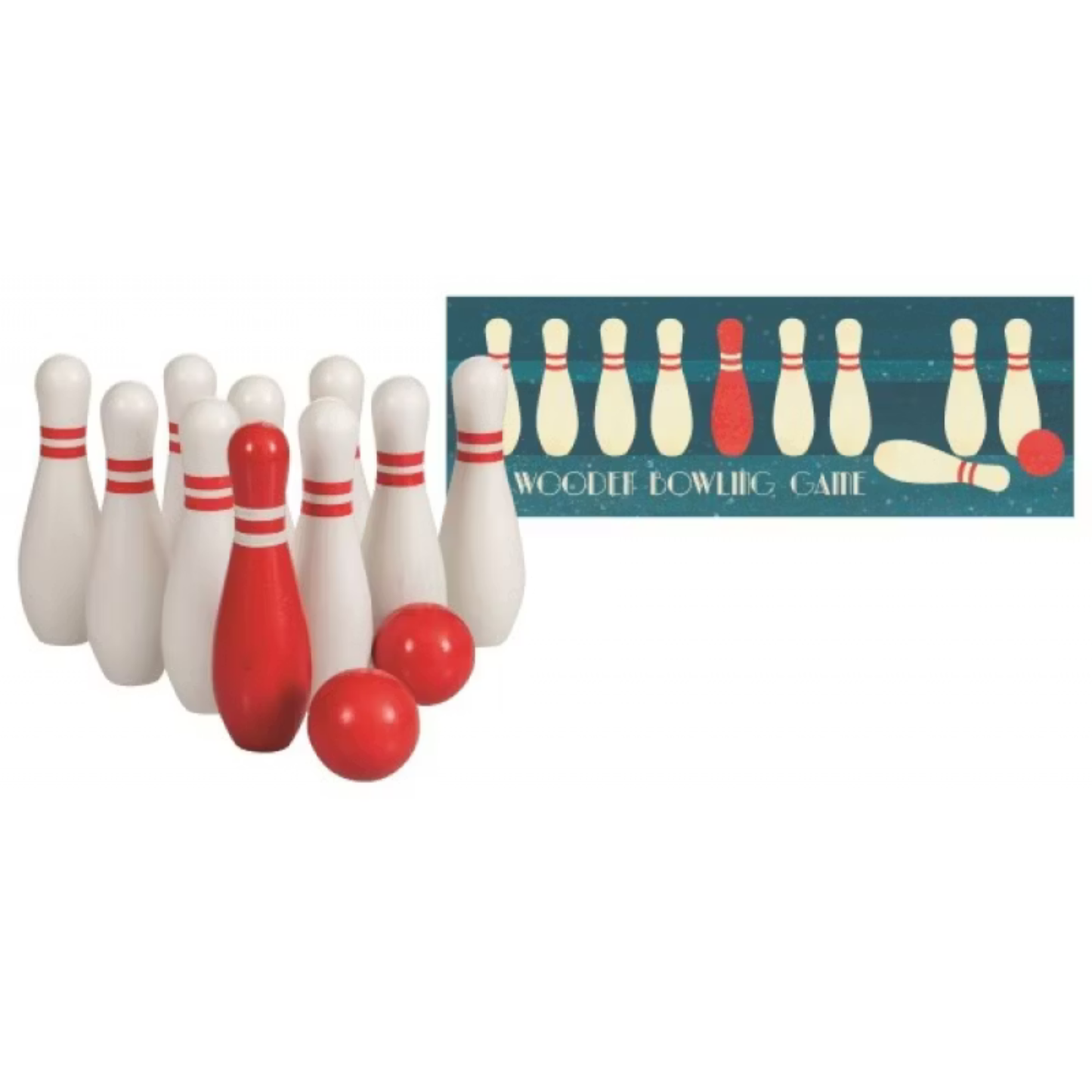 Bowling XL i trä – Egmont Toys