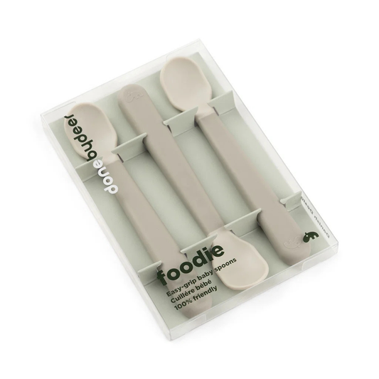 Foodie Easy-Grip Babyskedar 3-pack Beige – Done by Deer