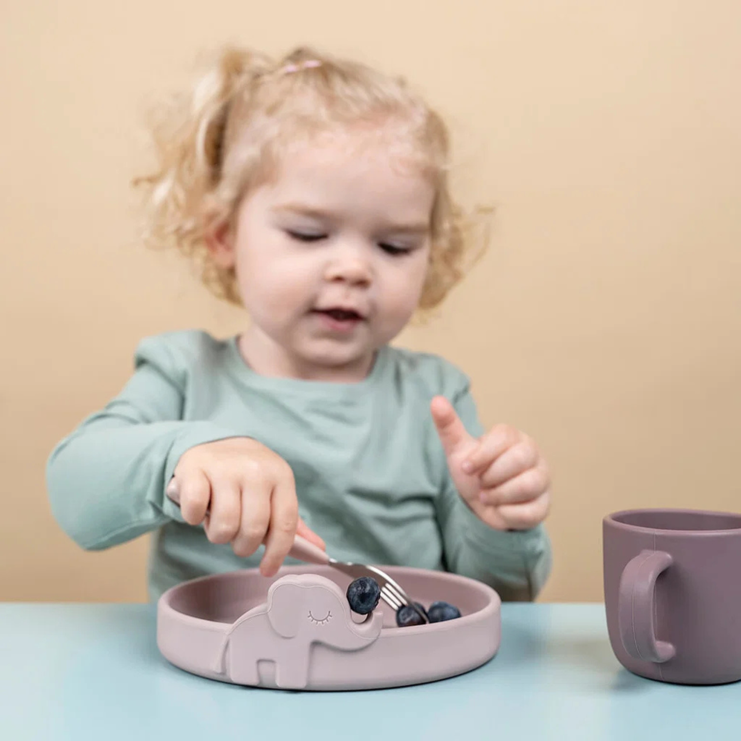 Peekaboo Dinner Set Deer Friends Puder – Done by Deer
