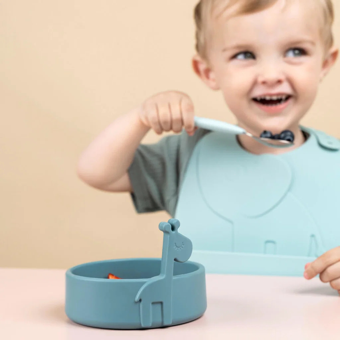 Peekaboo First Meal Set Deer Friends Blå – Done by Deer