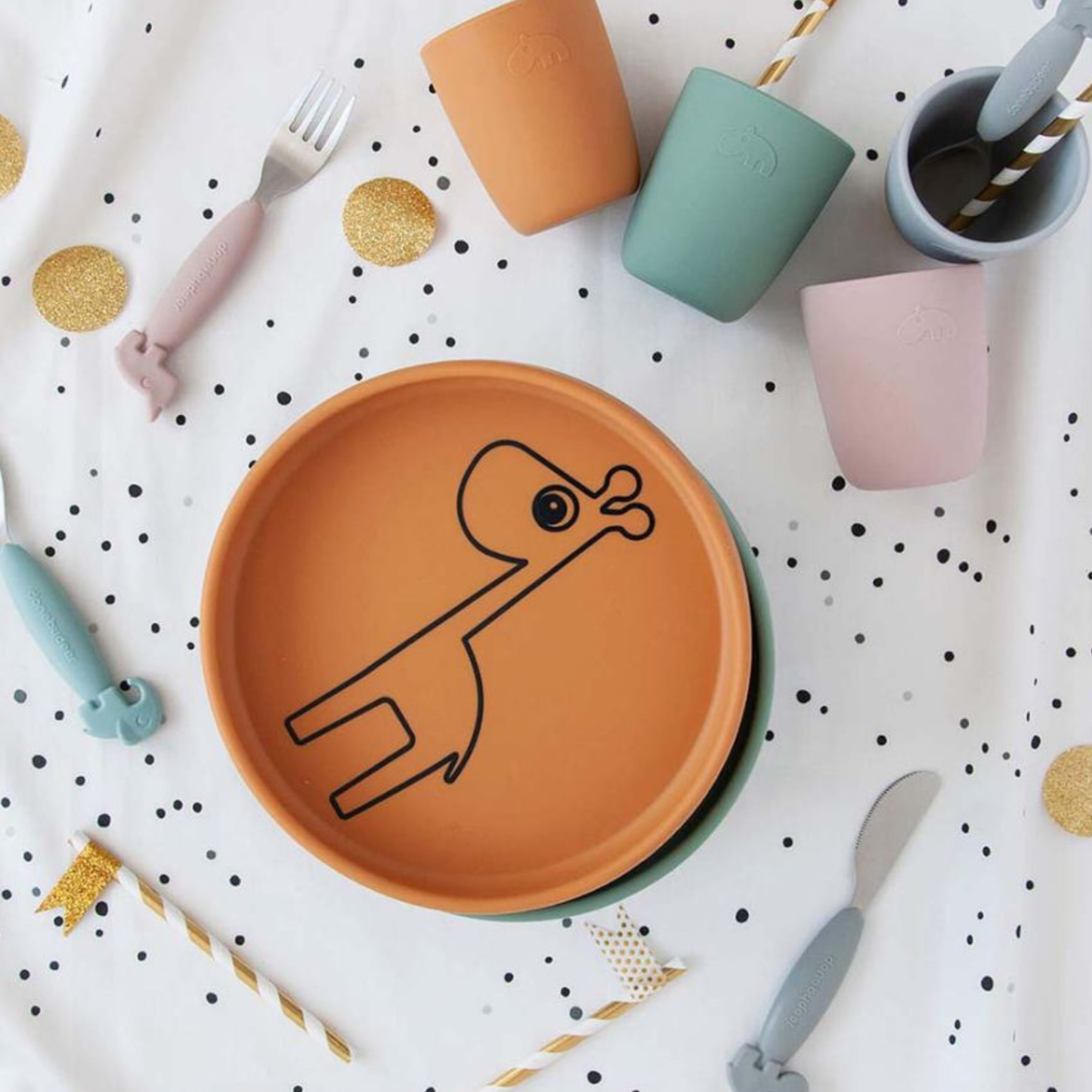 Silicone Plate Raffi Mustard – Done by Deer