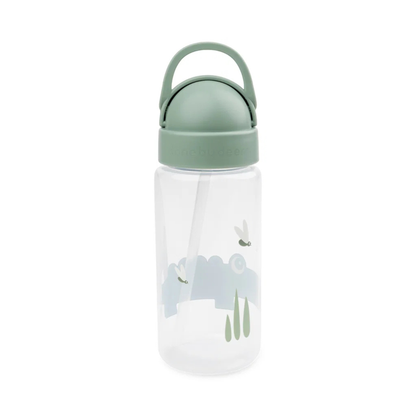 Drickflaska med sugrör Croco 350 ml Grön – Done by Deer