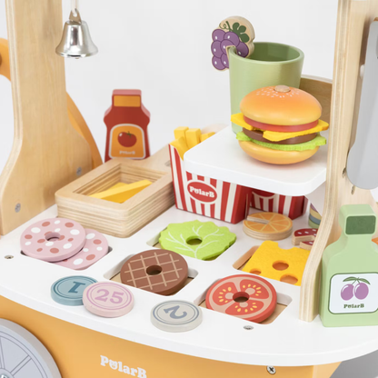Hamburgerkiosk med 46 delar