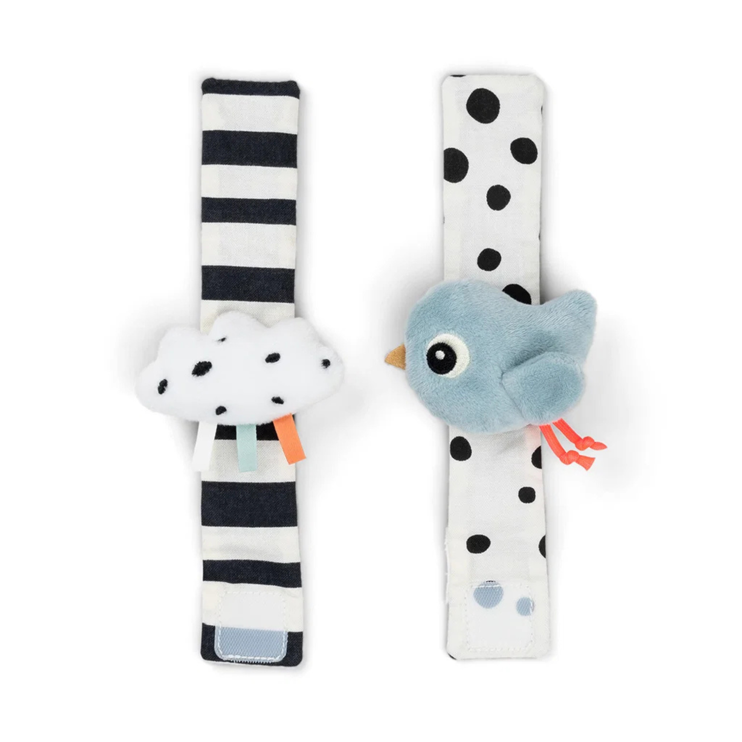 Handledsskallra 2-pack Happy Clouds Blå – Done by Deer