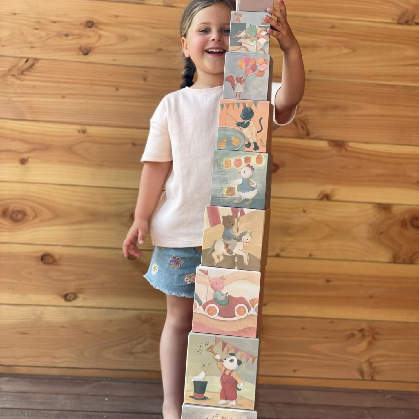 Stapeltorn i trä – 1–10 Kompisgäng – Egmont Toys