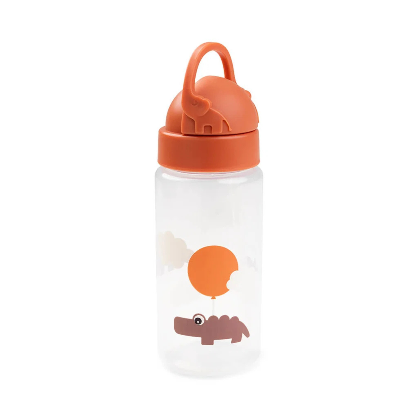 Sugrörsflaska Happy Clouds 350 ml Orange – Done by Deer