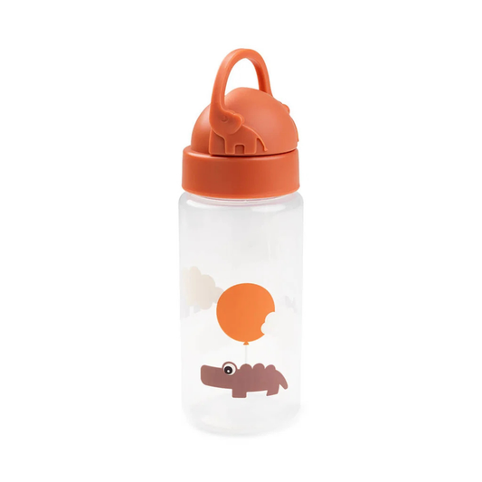 Sugrörsflaska Happy Clouds 350 ml Orange – Done by Deer