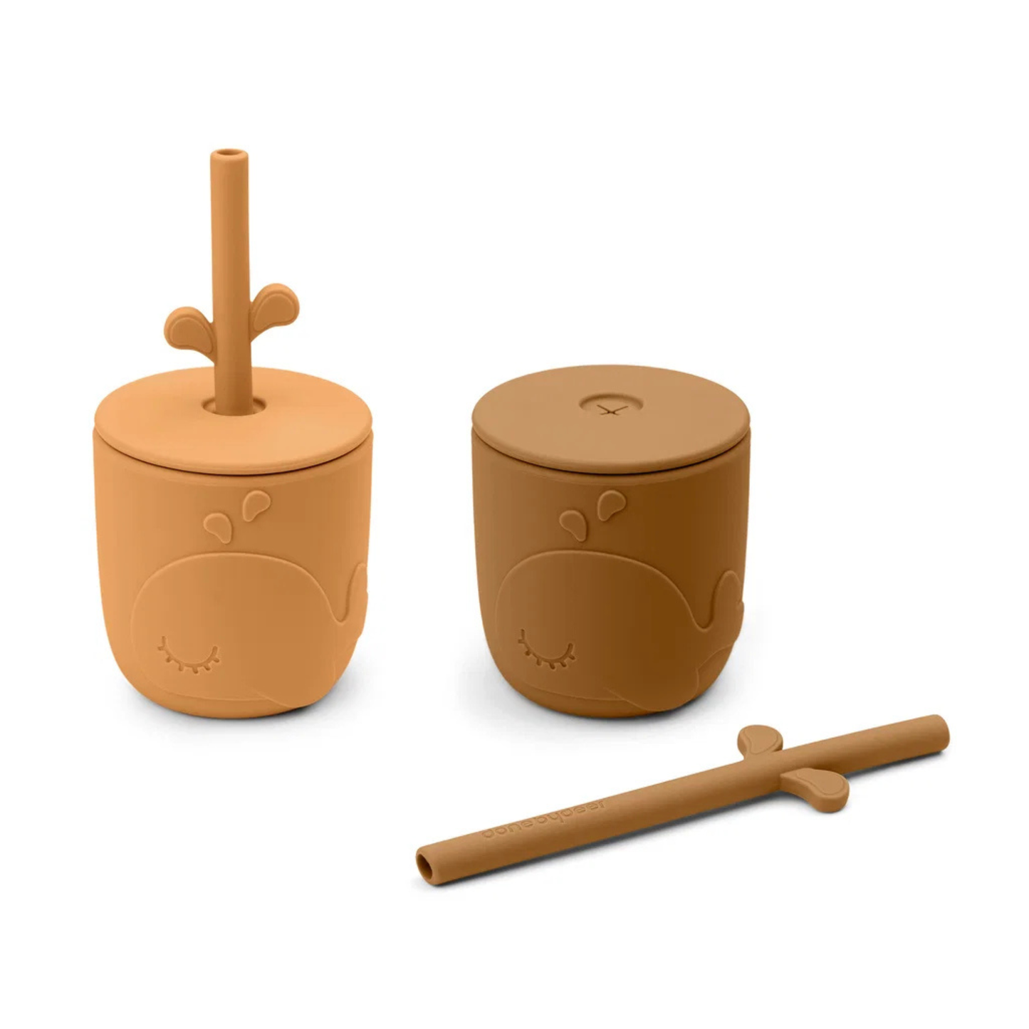 Peekaboo Straw Cup 2-pack Wally Sand – Done by Deer