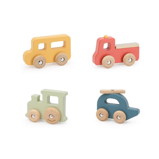 Träfordon 4-pack